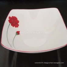 elegant porcelain square bowl square soup bowl